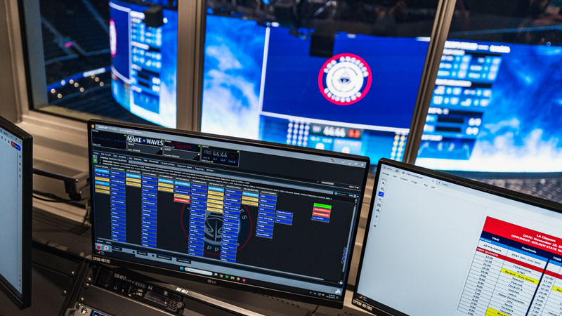 Show Control in Intuit Dome control room