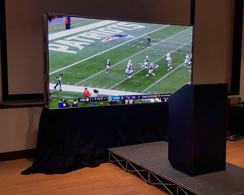 Gilette Stadium's first indoor LED video wall
