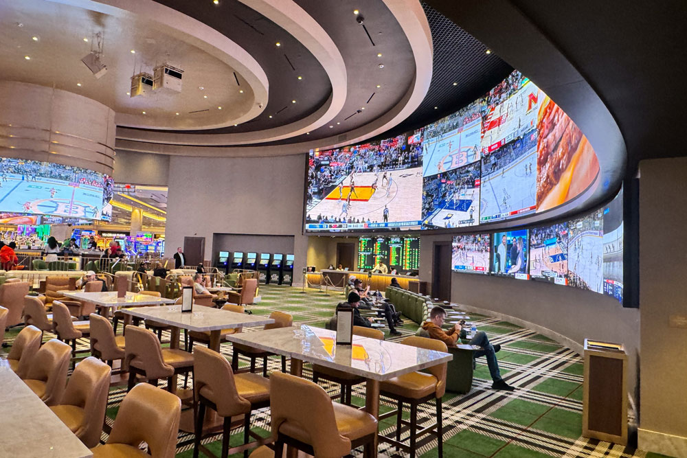 Durango Casino with large curved LED video wall