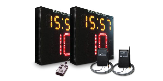 shot clocks with control system